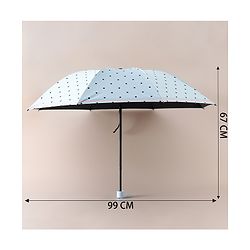 Pine Kids Free Size Umbrella with Polka Dots - Blue