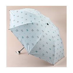 Pine Kids Free Size Umbrella with Bow Print - Sky Blue