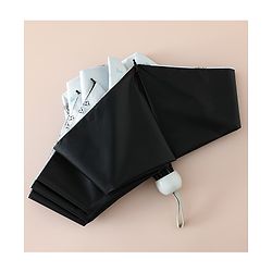Pine Kids Free Size Umbrella with Bow Print - Sky Blue