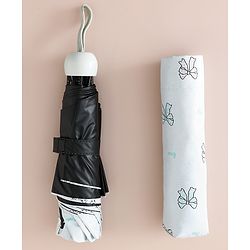 Pine Kids Free Size Umbrella with Bow Print - Sky Blue