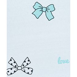 Pine Kids Free Size Umbrella with Bow Print - Sky Blue