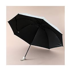 Pine Kids Free Size Umbrella with Bow Print - Sky Blue