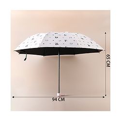 Pine Kids Free Size Umbrella with Panda Print - Pink