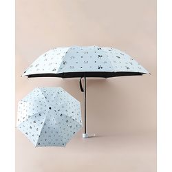 Pine Kids Free Size Umbrella with Panda Print - Sky Blue