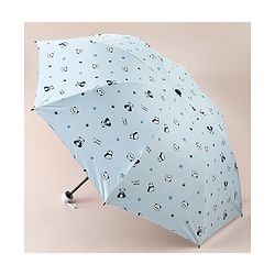 Pine Kids Free Size Umbrella with Panda Print - Sky Blue