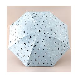 Pine Kids Free Size Umbrella with Panda Print - Sky Blue