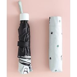 Pine Kids Free Size Umbrella with Panda Print - Light Green