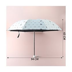 Pine Kids Free Size Umbrella with Panda Print - Light Green