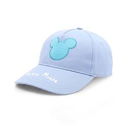 Pine Kids Disney Cotton Woven Summer Cap with Mickey Mouse Graphic & Patch Blue - Diameter 16.5 cm