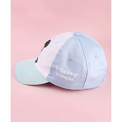 Pine Kids Disney Cotton Woven Summer Cap With Mickey Mouse Graphics Multicolor - Diameter 21 cm