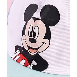 Pine Kids Disney Cotton Woven Summer Cap With Mickey Mouse Graphics Multicolor - Diameter 21 cm