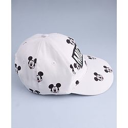 Pine Kids Disney 100% Cotton Summer Cap With Mickey Mouse Graphic White - Diameter 17 cm