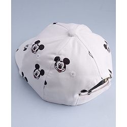 Pine Kids Disney 100% Cotton Summer Cap With Mickey Mouse Graphic White - Diameter 17 cm