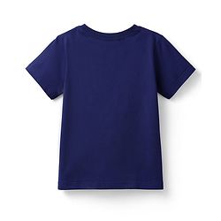 Pine Kids Cotton Knit Half Sleeves Text Printed T-Shirt & Shorts Night Suit - Navy Blue