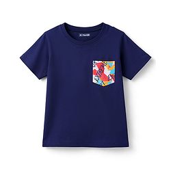 Pine Kids Cotton Knit Half Sleeves Text Printed T-Shirt & Shorts Night Suit - Navy Blue