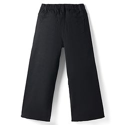 Pine Kids Woven Full Length Solid Flared Jeans - Black