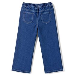 Pine Kids Woven Ankle Length Cut N Sew Solid Jeans - Blue