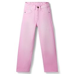 Pine Kids Woven Full Length Solid Jeans With Ombre Effect - Pink
