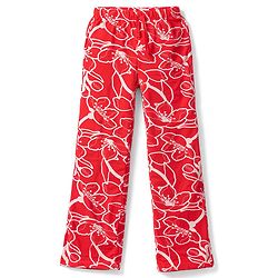 Pine Kids Cotton Knit Half Sleeve Co-Ord T-Shirt & Pyjama Night-Suit With Text & Floral Print - Red