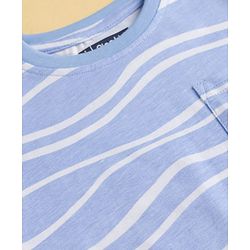 Pine Kids Cotton Knit Half Sleeves Printed T-Shirt & Shorts Co-ord Night Suit - Blue