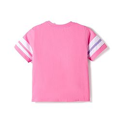 Pine Kids Disney 100% Cotton Knit Half Sleeve T-Shirt & Shorts Set With Disney Princess Graphics - Multicolour