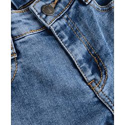 Pine Kids Woven Full Length Washed Jeans - Blue