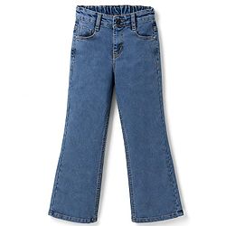 Pine Kids Woven Full Length Washed Jeans - Blue