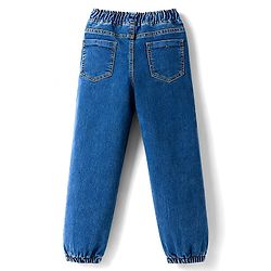 Pine Kids Cotton Woven Full Length Washed Jogger Style Jeans - Blue