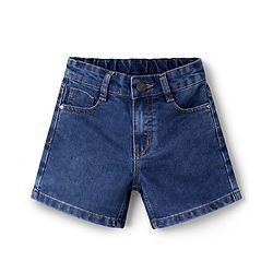 Pine Kids Cotton Woven Solid Shorts -Blue
