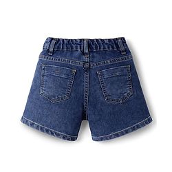 Pine Kids Cotton Woven Solid Shorts -Blue