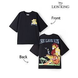 Pine Kids Disney Single Jersey Knit Half Sleeves T-Shirt With Front & Back Lion King Graphics - Black