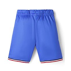Pine Active Knit Half Raglan Sleeves T-Shirt & Shorts Set with France Football Print - Blue