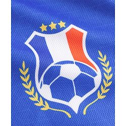 Pine Active Knit Half Raglan Sleeves T-Shirt & Shorts Set with France Football Print - Blue