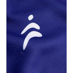 Pine Active Knit Drop Shoulder Half Sleeves T-Shirt & Shorts Set with Tennis Print - Navy Blue