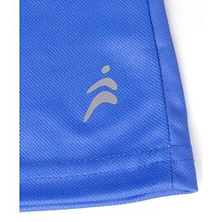 Pine Active Knit Sleeveless T-Shirt & Shorts Basketball Set With 32 Print - Blue