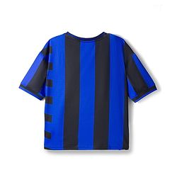 Pine Active Knit Half Sleeves Football Tee with Shorts Set - Blue & Black