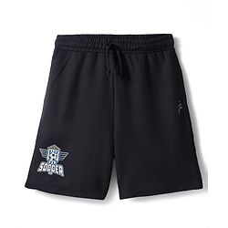 Pine Active Knit Half Sleeves Football Tee with Shorts Set - Blue & Black