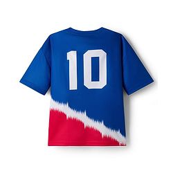 Pine Active Knit Half Sleeves T-Shirt With Shorts Football Set - Red & Blue