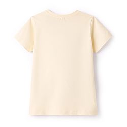 Pine Kids Cotton Knit T-Shirts Round Neck Short Sleeves Graphic Print Offwhite 4-5 Years