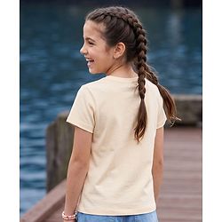 Pine Kids Cotton Knit T-Shirts Round Neck Short Sleeves Graphic Print Offwhite 4-5 Years