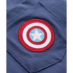 Pine Kids Marvel 100% Cotton Knit Half Sleeves Shirt & T-Shirt With Avengers Graphics - Multicolour