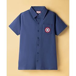 Pine Kids Marvel 100% Cotton Knit Half Sleeves Shirt & T-Shirt With Avengers Graphics - Multicolour