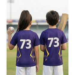 Pine Active Knit Half Sleeves Gujarat IPL Jersey T-Shirt - Navy Blue