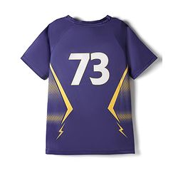 Pine Active Knit Half Sleeves Gujarat IPL Jersey T-Shirt - Navy Blue