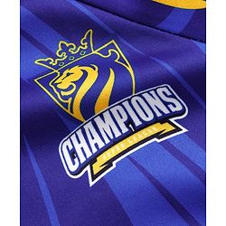 Pine Active Knit Half Sleeves Mumbai IPL Jersey T-Shirt - Blue