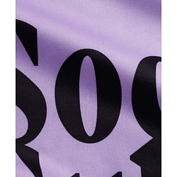 Pine Active Knit Half Sleeves T-Shirt With Soccer Culture Print -Lavender