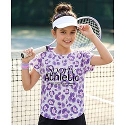 Pine Active Knit Half Sleeves T-Shirt With Sporty Athletic Print - White