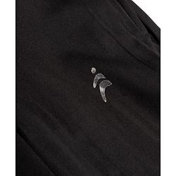 Pine Active Knit Full Length 4 Way Stretch Aero Soft Straight Solid Leggings - Black