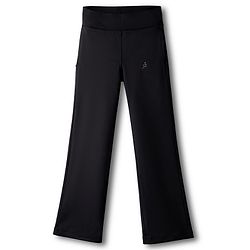 Pine Active Knit Full Length 4 Way Stretch Aero Soft Straight Solid Leggings - Black