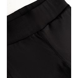 Pine Active Knit Full Length 4 Way Stretch Aero Soft Straight Solid Leggings - Black